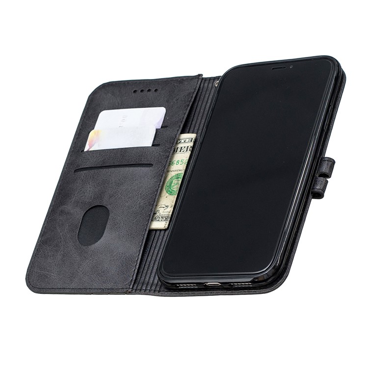 Estojo De Couro Carteira Para Iphone (2019) 6.1-inch - Preto-8