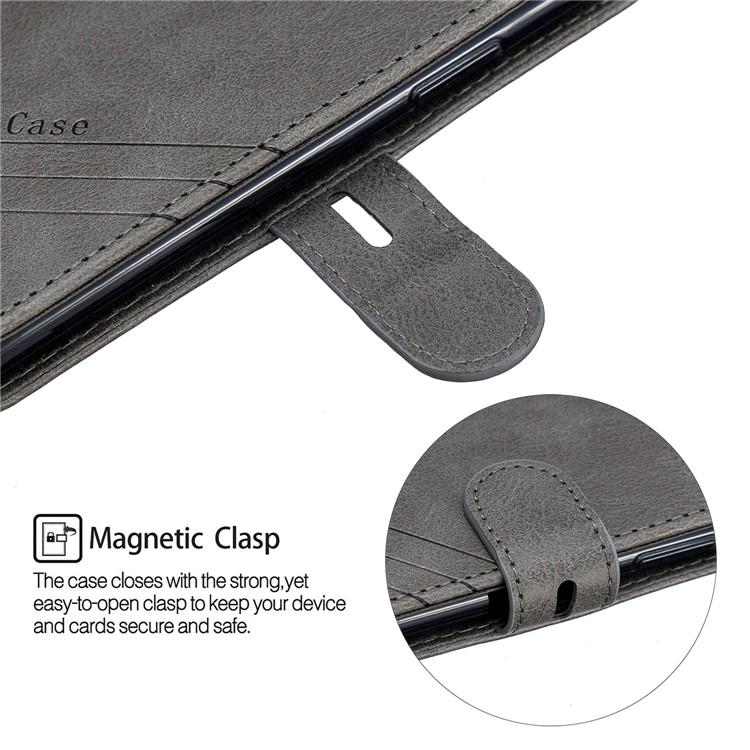 Wallet Leather Stand Case for iPhone 11 6.1 inch (2019) - Grey-7