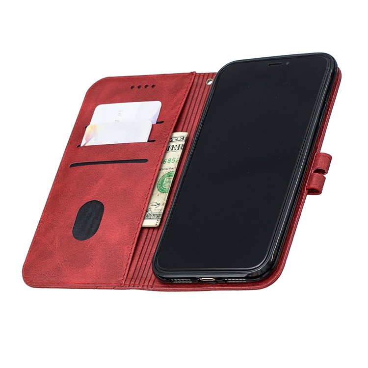 Brieftasche Ledertasche Für Das IPhone (2019) 6,1-Zoll - Rot-8