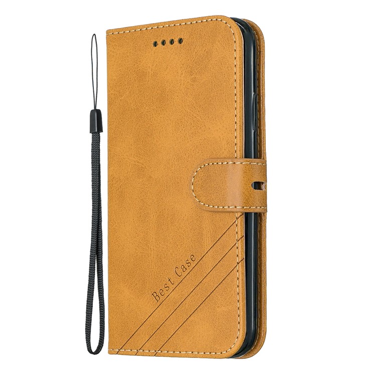 Estojo De Couro Carteira Para Iphone (2019) 6.1-inch - Castanho-2