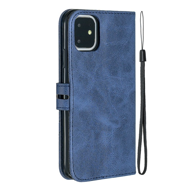 Brieftasche Ledertasche Für IPhone (2019) 6,1-Zoll - Blau-3