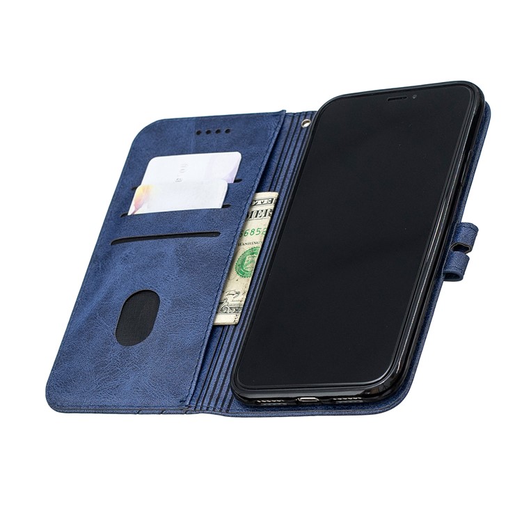 Brieftasche Ledertasche Für IPhone (2019) 6,1-Zoll - Blau-8