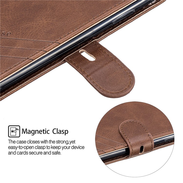 Wallet Leather Stand Case for iPhone 11 6.1 inch (2019) - Coffee-7