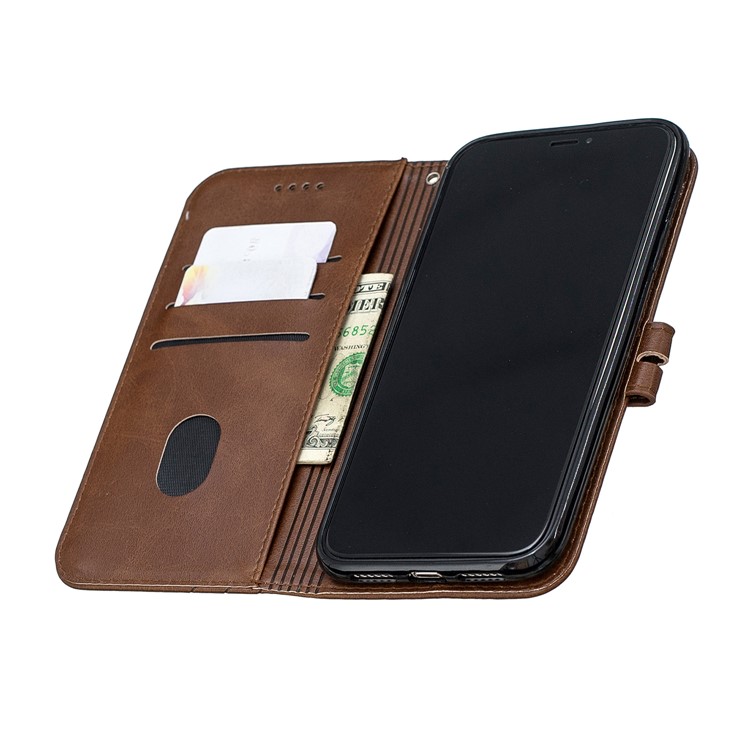Wallet Leather Stand Case for iPhone 11 6.1 inch (2019) - Coffee-8