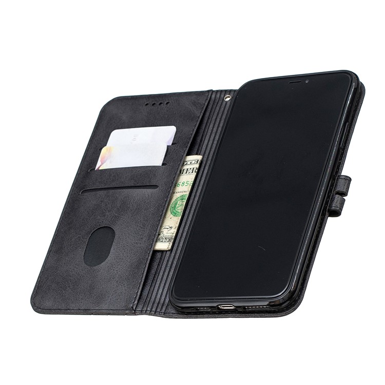 Caso De Carteira De Couro De Telefone Celular Para Iphone (2019) De 6,5 Polegadas - Preto-8