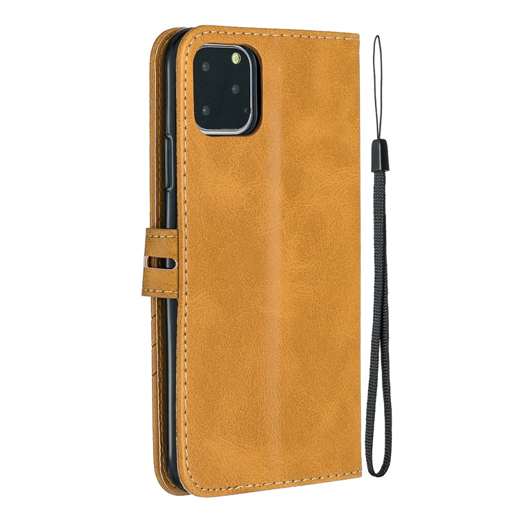 Funda De Cuero Para Billetera Para IPhone (2019) 6.5 Pulgadas - Marrón-3