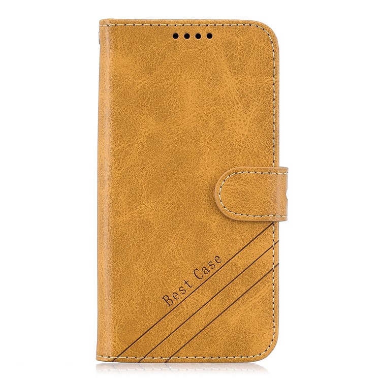 Funda De Cuero Para Billetera Para IPhone (2019) 6.5 Pulgadas - Marrón-4