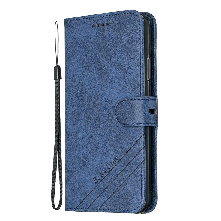 Lederner Geldbörsenkasten Des Handys Für Iphone (2019) 6,5 Zoll - Blau-2