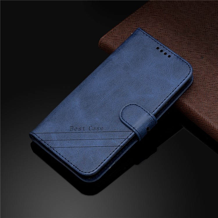 Lederner Geldbörsenkasten Des Handys Für Iphone (2019) 6,5 Zoll - Blau-9