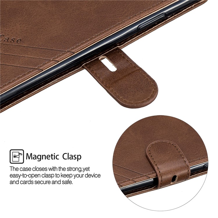 Funda De Cuero Para Billetera Para IPhone (2019) 6.5 Pulgadas - Café-7