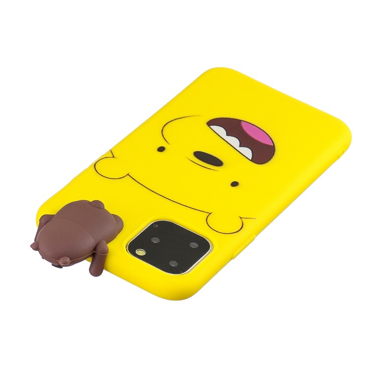 Cubierta Linda Del Teléfono De TPU De La Impresión Del Modelo De La Historieta 3D Para El Iphone (2019) 6.5 Pulgadas - Oso Feliz-5