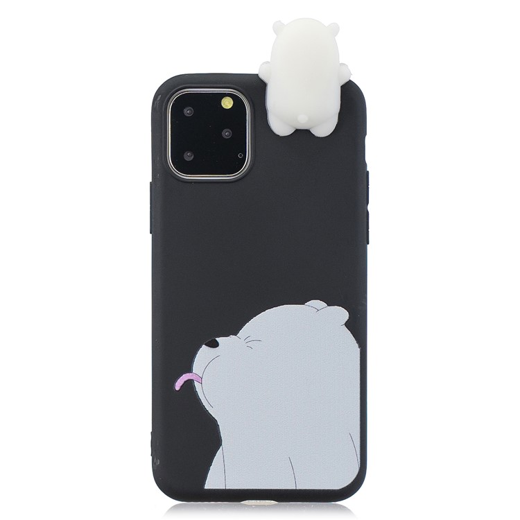 3D Niedlichen Cartoon-Muster Drucken TPU-Handyhülle Für Das IPhone (2019) 6,1-Zoll - Bär-2