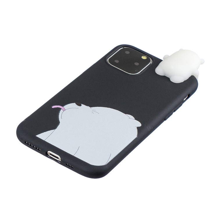 3D Niedlichen Cartoon-Muster Drucken TPU-Handyhülle Für Das IPhone (2019) 6,1-Zoll - Bär-4