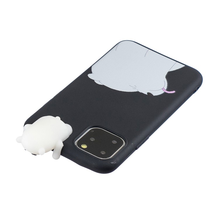 3D Niedlichen Cartoon-Muster Drucken TPU-Handyhülle Für Das IPhone (2019) 6,1-Zoll - Bär-5