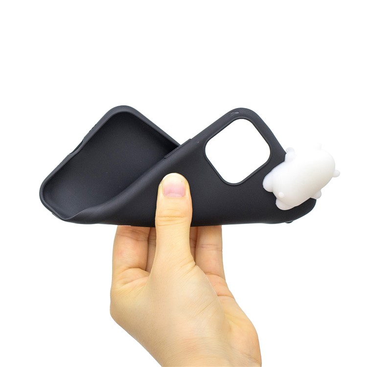 3D Niedlichen Cartoon-Muster Drucken TPU-Handyhülle Für Das IPhone (2019) 6,1-Zoll - Bär-6