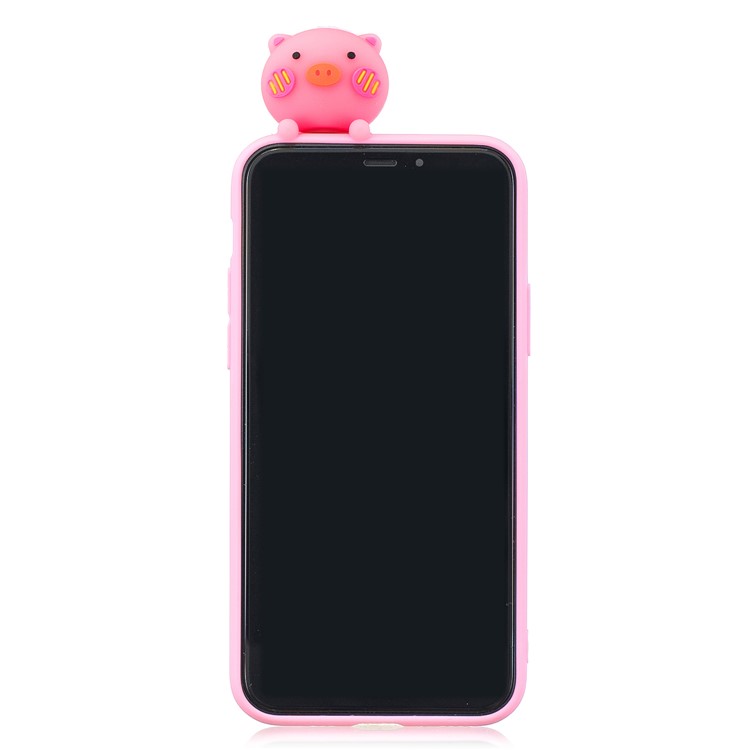 3D Cute Cartoon Pattern Printing TPU Phone Case for iPhone 11 Pro 5.8-inch (2019) - Pig-3