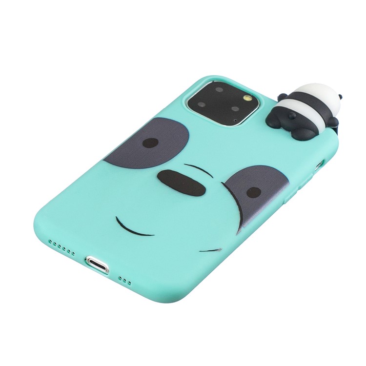 3D Cute Cartoon Pattern Printing TPU Phone Case for iPhone 11 Pro 5.8-inch (2019) - Blue Bear-4