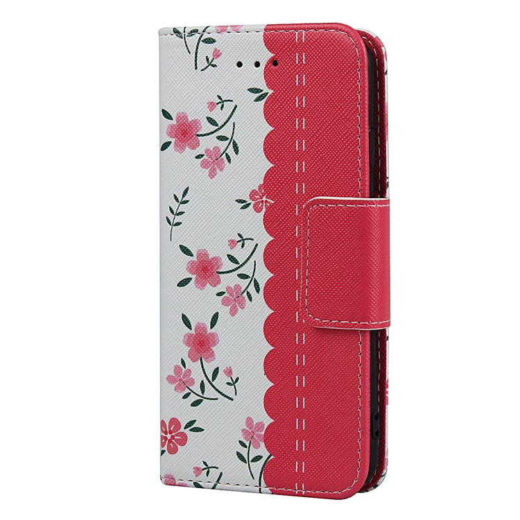 Pattern Printing PU Leather + TPU Wallet Phone Case for iPhone 8/7 4.7 inch - Rose-3