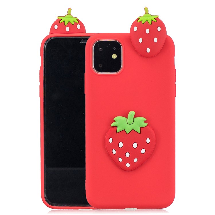 Christmas Series 3D Pattern Printing TPU Phone Case foriPhone 11 Pro 5.8 inch (2019) - Red-1