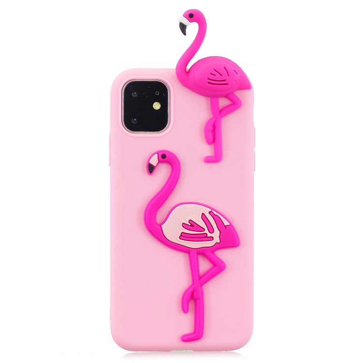 Christmas Series 3D Pattern Printing TPU Phone Case foriPhone 11 Pro 5.8 inch (2019) - Deep Pink-2