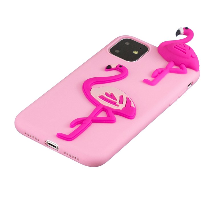 Christmas Series 3D Pattern Printing TPU Phone Case foriPhone 11 Pro 5.8 inch (2019) - Deep Pink-4
