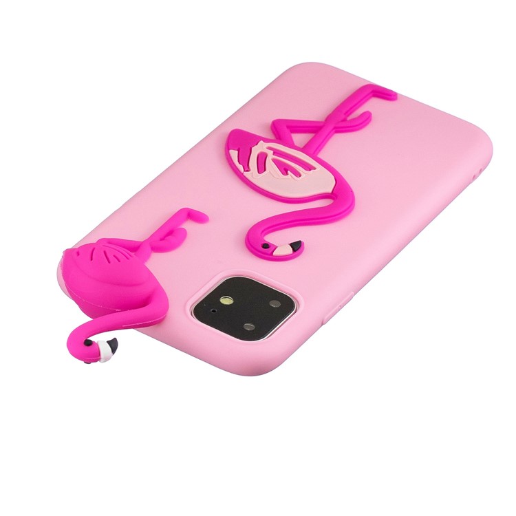 Christmas Series 3D Pattern Printing TPU Phone Case foriPhone 11 Pro 5.8 inch (2019) - Deep Pink-5