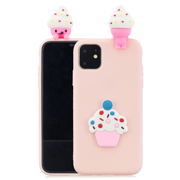 Christmas Series 3D Pattern Printing TPU Phone Case foriPhone 11 Pro 5.8 inch (2019) - Light Pink-1