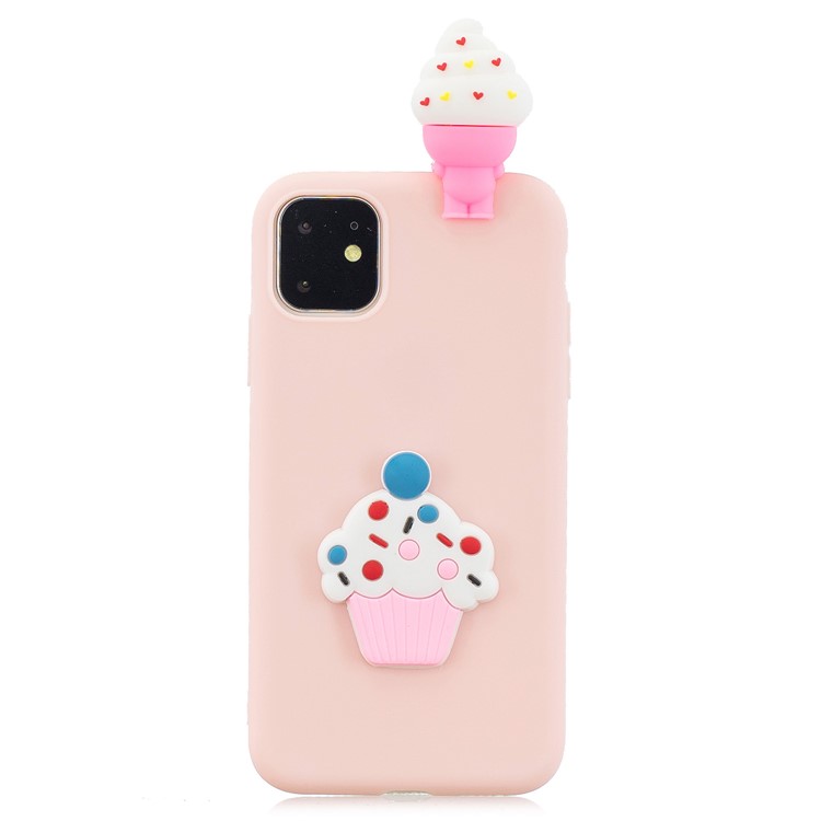 Christmas Series 3D Pattern Printing TPU Phone Case foriPhone 11 Pro 5.8 inch (2019) - Light Pink-2