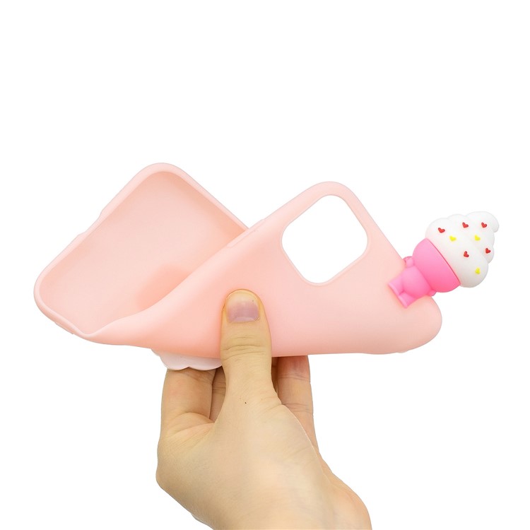 Christmas Series 3D Pattern Printing TPU Phone Case foriPhone 11 Pro 5.8 inch (2019) - Light Pink-6