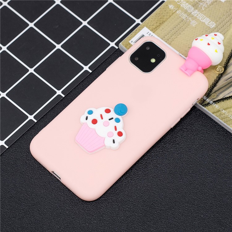Christmas Series 3D Pattern Printing TPU Phone Case foriPhone 11 Pro 5.8 inch (2019) - Light Pink-7
