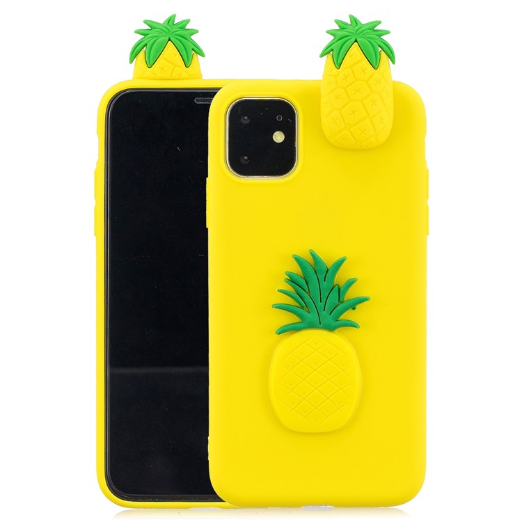 Christmas Series 3D Pattern Printing TPU Phone Case foriPhone 11 Pro 5.8 inch (2019) - Yellow Pineapple-1