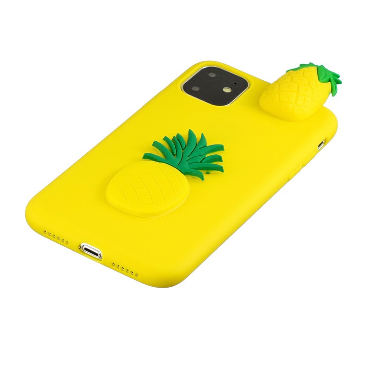 Christmas Series 3D Pattern Printing TPU Phone Case foriPhone 11 Pro 5.8 inch (2019) - Yellow Pineapple-4