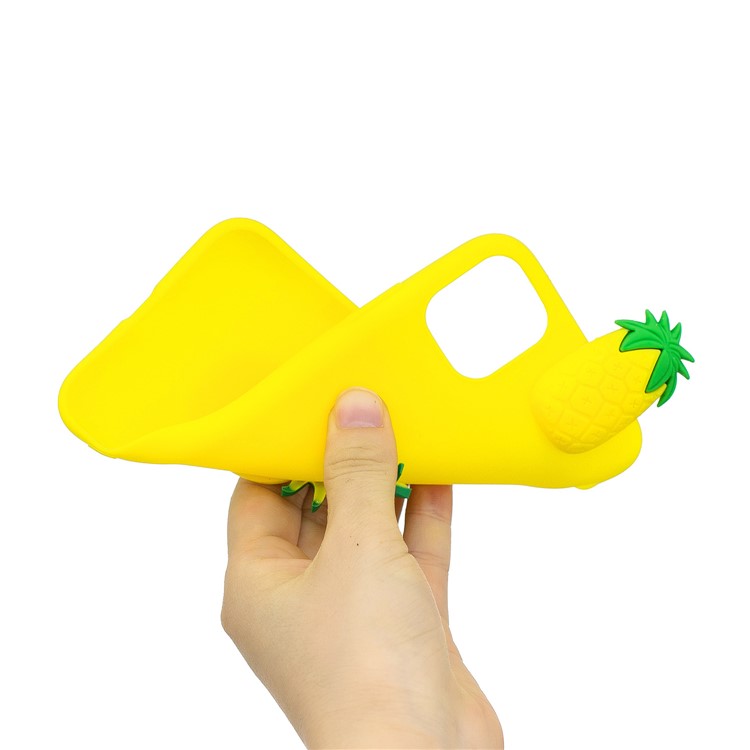 Christmas Series 3D Pattern Printing TPU Phone Case foriPhone 11 Pro 5.8 inch (2019) - Yellow Pineapple-6