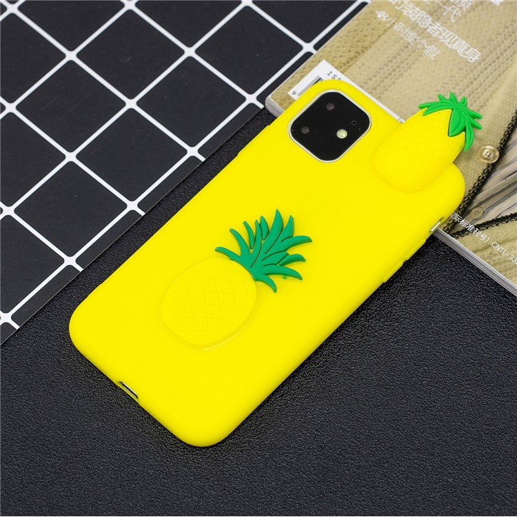 Christmas Series 3D Pattern Printing TPU Phone Case foriPhone 11 Pro 5.8 inch (2019) - Yellow Pineapple-7