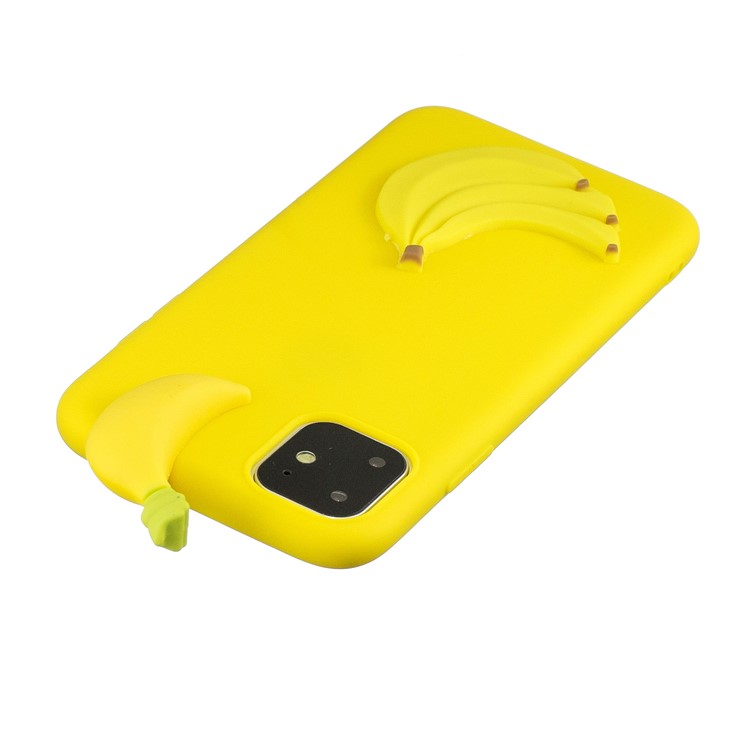 Christmas Series 3D Pattern Printing TPU Phone Case foriPhone 11 Pro 5.8 inch (2019) - Yellow Banana-5