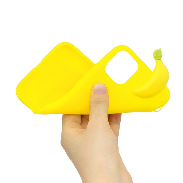 Christmas Series 3D Pattern Printing TPU Phone Case foriPhone 11 Pro 5.8 inch (2019) - Yellow Banana-6