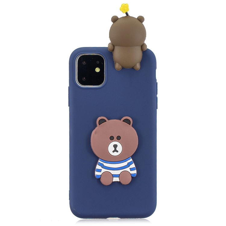 Christmas Series 3D Pattern Printing TPU Phone Case foriPhone 11 Pro 5.8 inch (2019) - Dark Blue-2