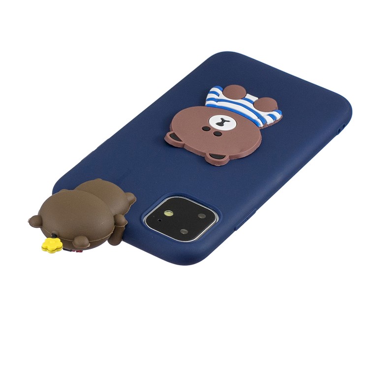 Christmas Series 3D Pattern Printing TPU Phone Case foriPhone 11 Pro 5.8 inch (2019) - Dark Blue-5
