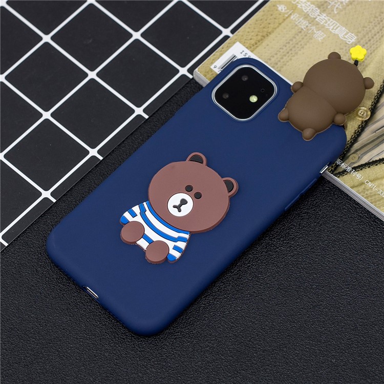 Christmas Series 3D Pattern Printing TPU Phone Case foriPhone 11 Pro 5.8 inch (2019) - Dark Blue-7