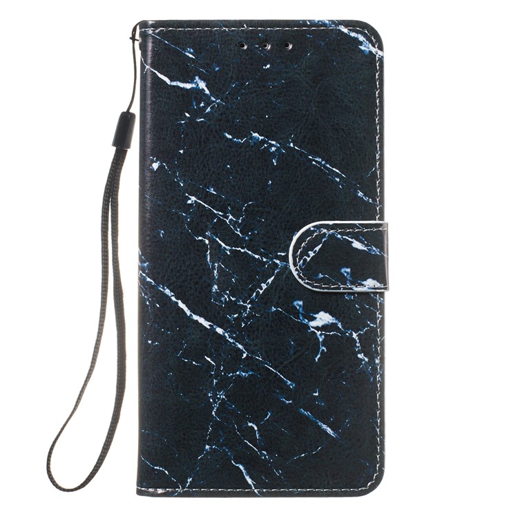 Printing Leather Case for iPhone 11 Pro 5.8 inch (2019) - Blue Marbling