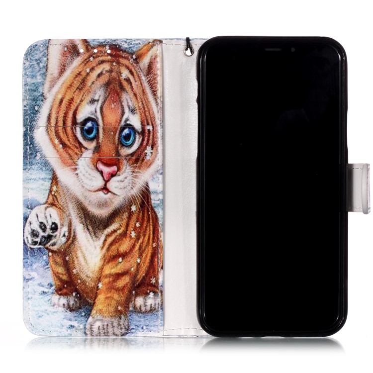 Printing Leather Case for iPhone 11 Pro 5.8 inch (2019) - Little Tiger-7