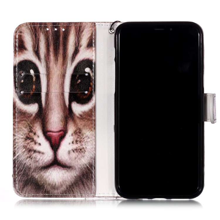 Printing Leather Case for iPhone 11 Pro 5.8 inch (2019) - Cat Face-7