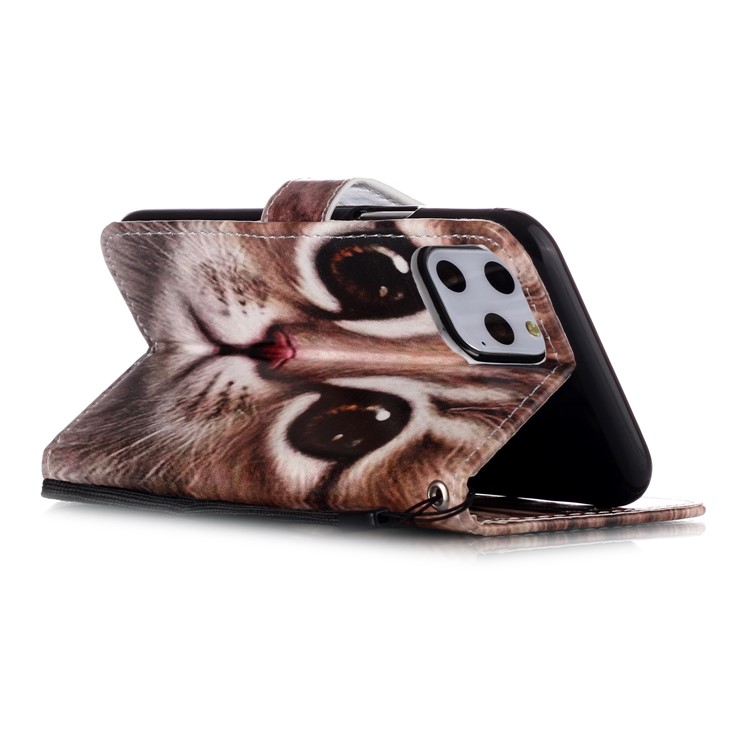 Printing Leather Case for iPhone 11 Pro 5.8 inch (2019) - Cat Face-8