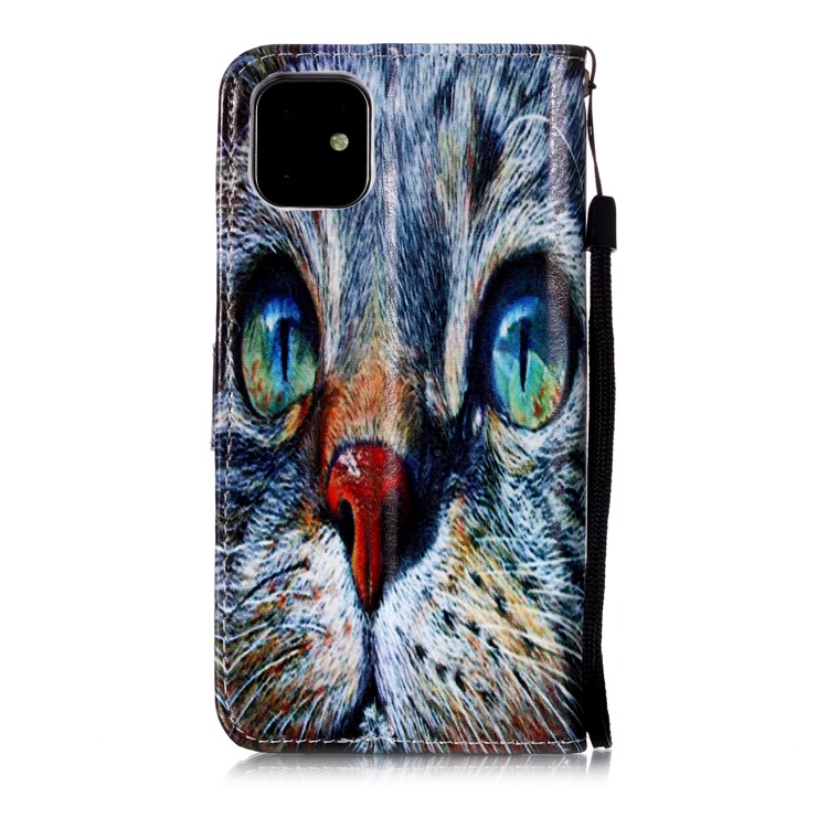 Pattern Printing Leather Wallet Stand Case Shell for iPhone 11 6.1 inch (2019) - Oil Painting-6