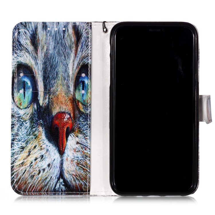 Pattern Printing Leather Wallet Stand Case Shell for iPhone 11 6.1 inch (2019) - Oil Painting-7