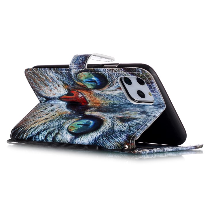 Printing Surface Leather Wallet Stand Case for iPhone 11 Pro Max 6.5 inch (2019) - Oil Painting-8