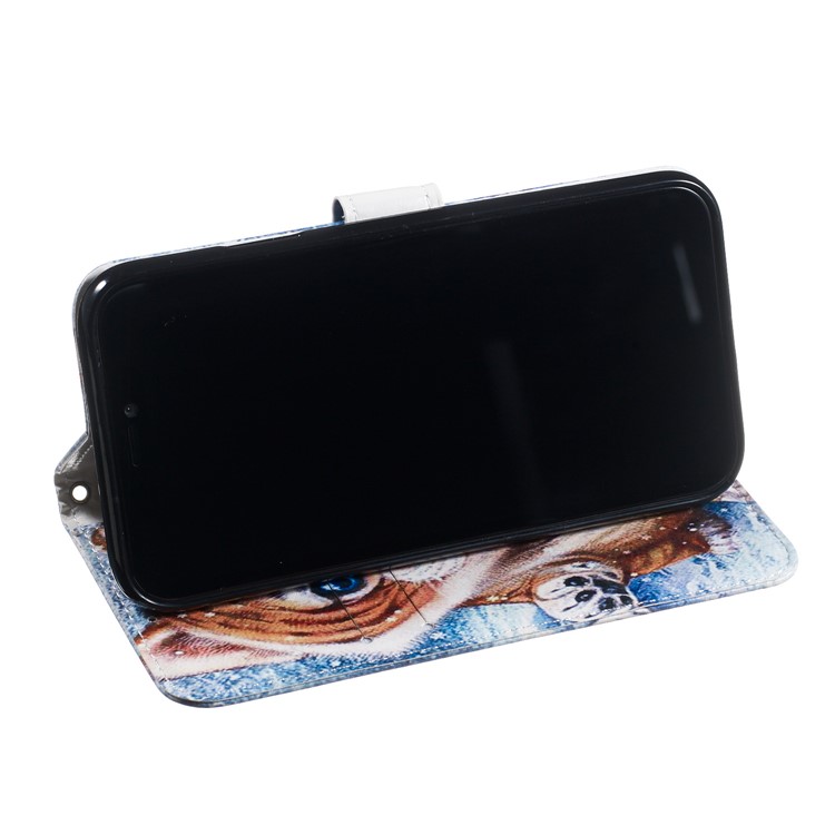 Printing Surface Leather Wallet Stand Case for iPhone 11 Pro Max 6.5 inch (2019) - Little Tiger-3