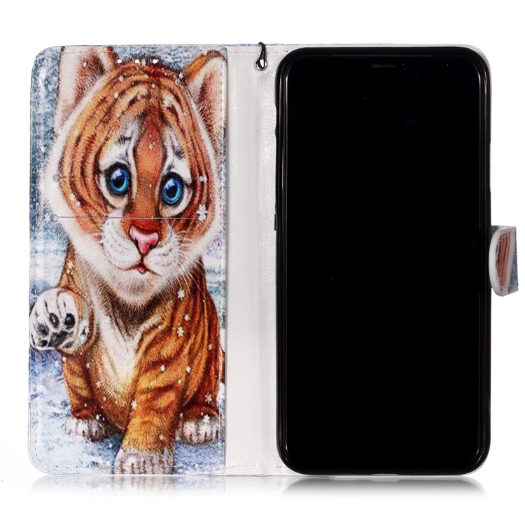 Printing Surface Leather Wallet Stand Case for iPhone 11 Pro Max 6.5 inch (2019) - Little Tiger-7