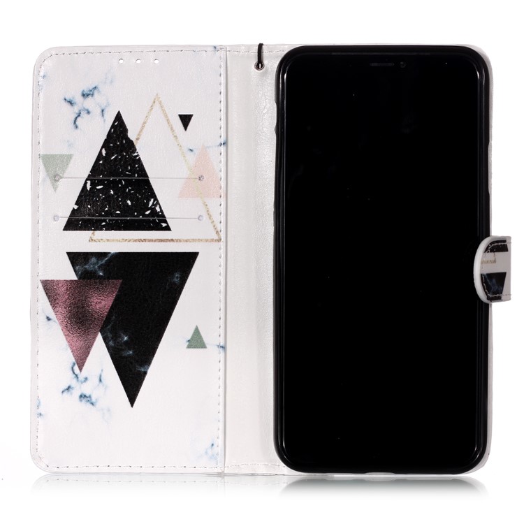 Printing Surface Leather Wallet Stand Case for iPhone 11 Pro Max 6.5 inch (2019) - Triangle-7