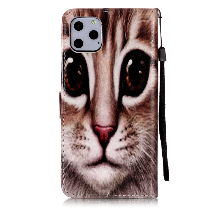Printing Surface Leather Wallet Stand Case for iPhone 11 Pro Max 6.5 inch (2019) - Cat Face-6